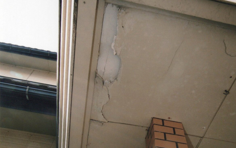 魚津市、滑川市の住宅リフォーム、玄関ポーチ天井工事