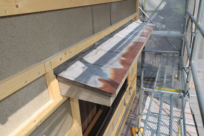 魚津市、滑川市のひさし、外壁工事